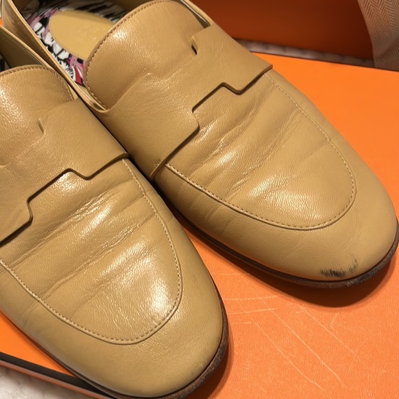 Hermes ancora loafers leather beige - Picture 10 of 10